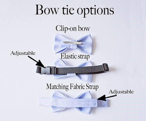 Blush Suspenders Ivory Bow Tie Set - Boys To Men Sizes