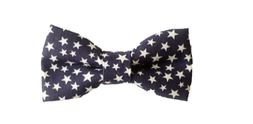 Navy Star Patterned Bow Tie - Boys To Adult Sizes