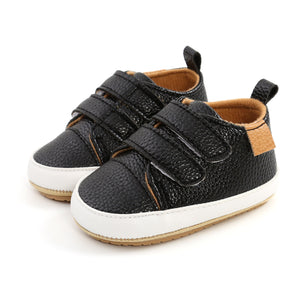 Baby Boy Retro Leather Moccasins For Toddler To 18 Months Old