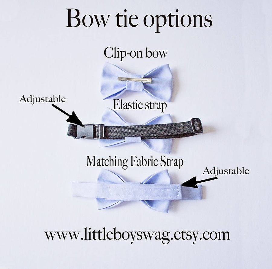 Black Bow Tie Suspenders - Infant To Adult Sizes