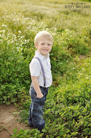 Black White Suspenders - Newborn To Adult Sizes
