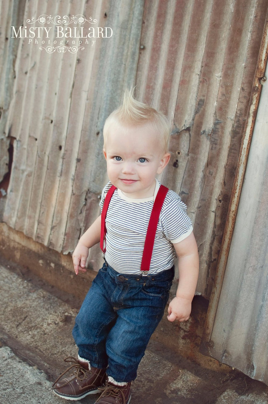 Red Suspenders Newborn To Adult Sizes