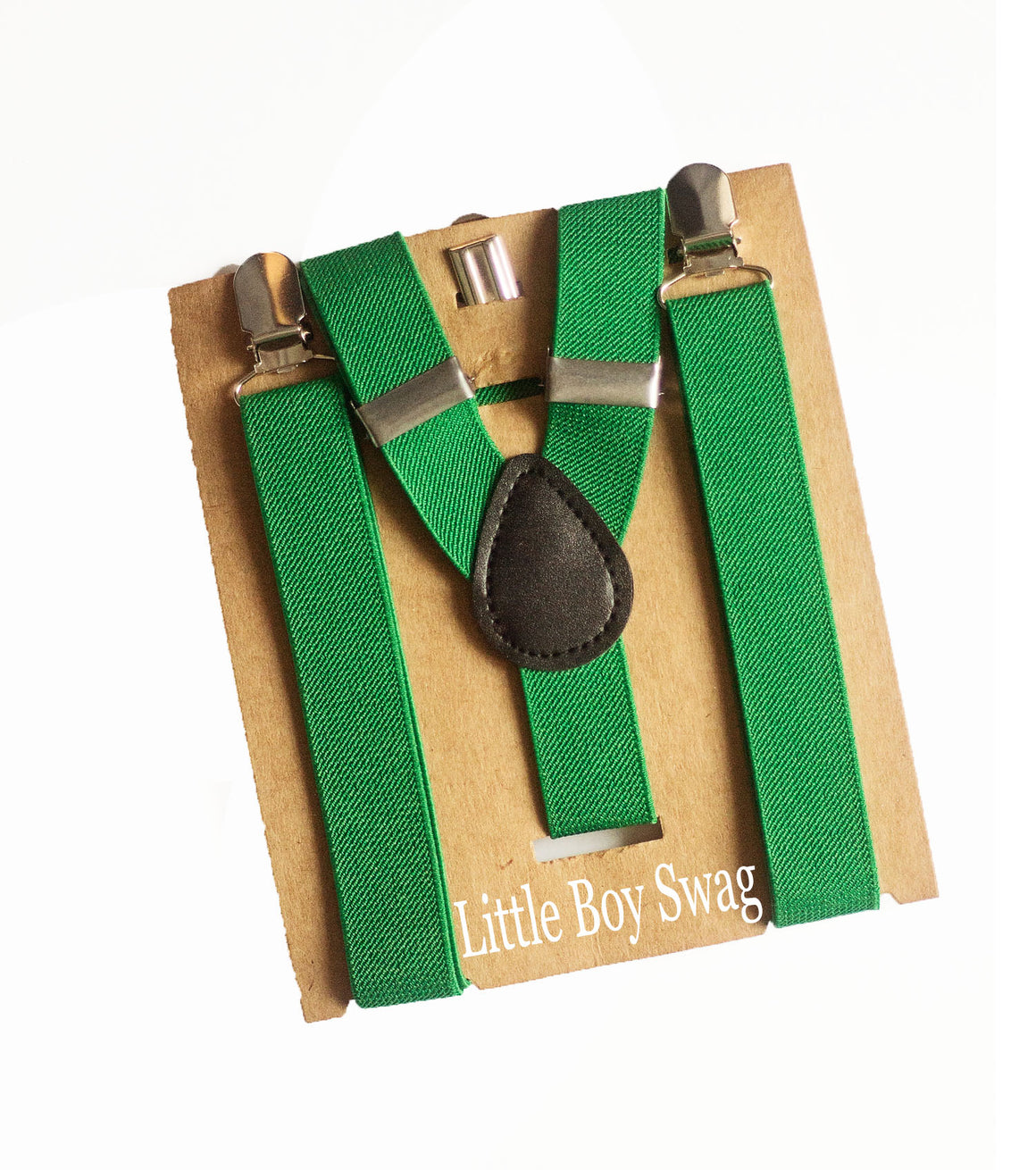 Kelly Green Suspenders - Newborn To Adult Sizes